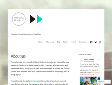 Tablet Screenshot of futurefemale.com